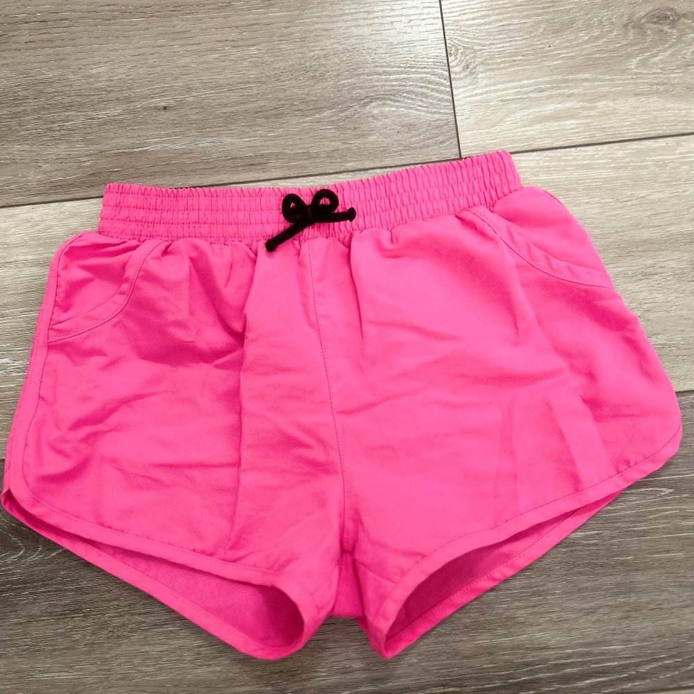 Hot pink shorts